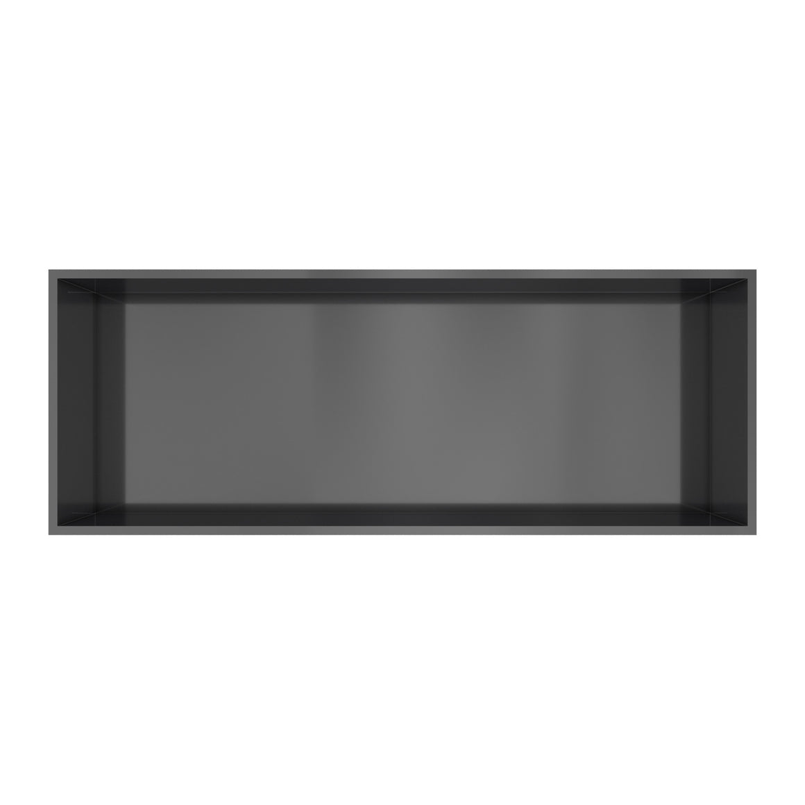 Hotbath &More inbouwnis 10 cm diep Geborsteld zwart PVD 30x80x10 cm Met rand productfoto
