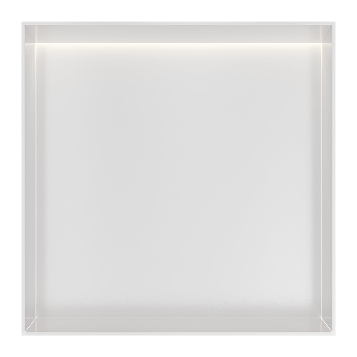 Hotbath &More inbouwnis 10 cm diep Mat wit 30x30x10 cm Frameless met LED productfoto