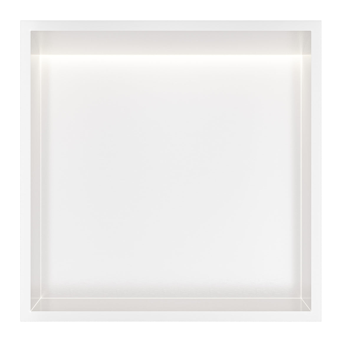 Hotbath &More inbouwnis 10 cm diep Mat wit 30x30x10 cm Met rand en LED productfoto