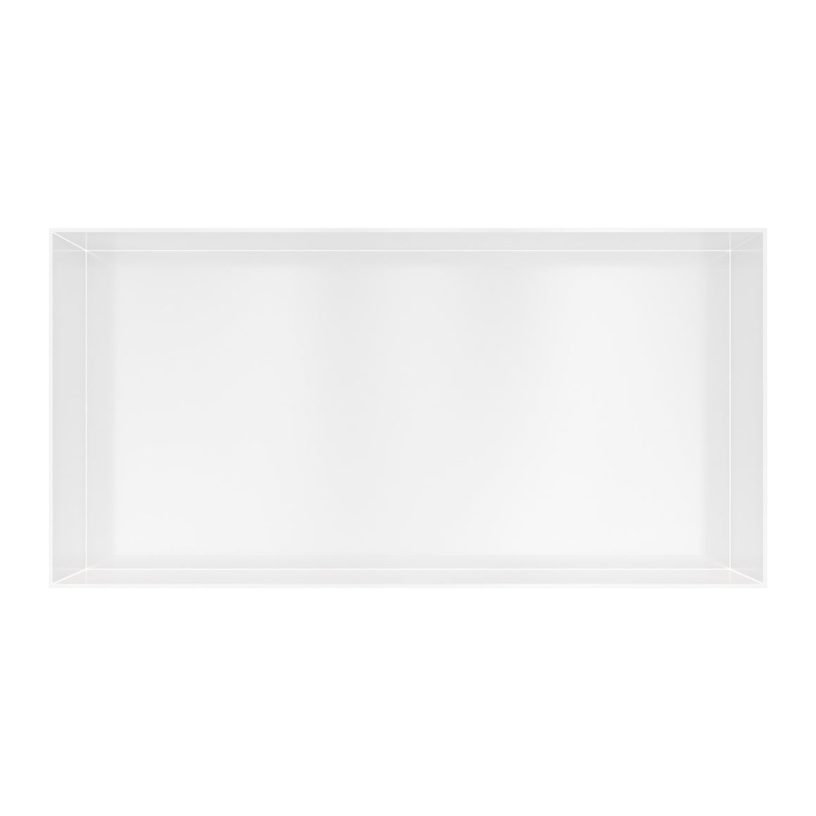Hotbath &More inbouwnis 10 cm diep Mat wit 30x60x10 cm Frameless productfoto