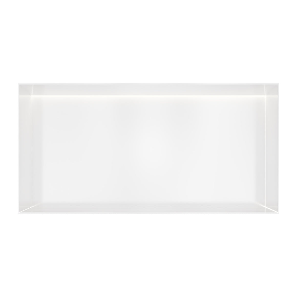 Hotbath &More inbouwnis 10 cm diep Mat wit 30x60x10 cm Frameless met LED productfoto