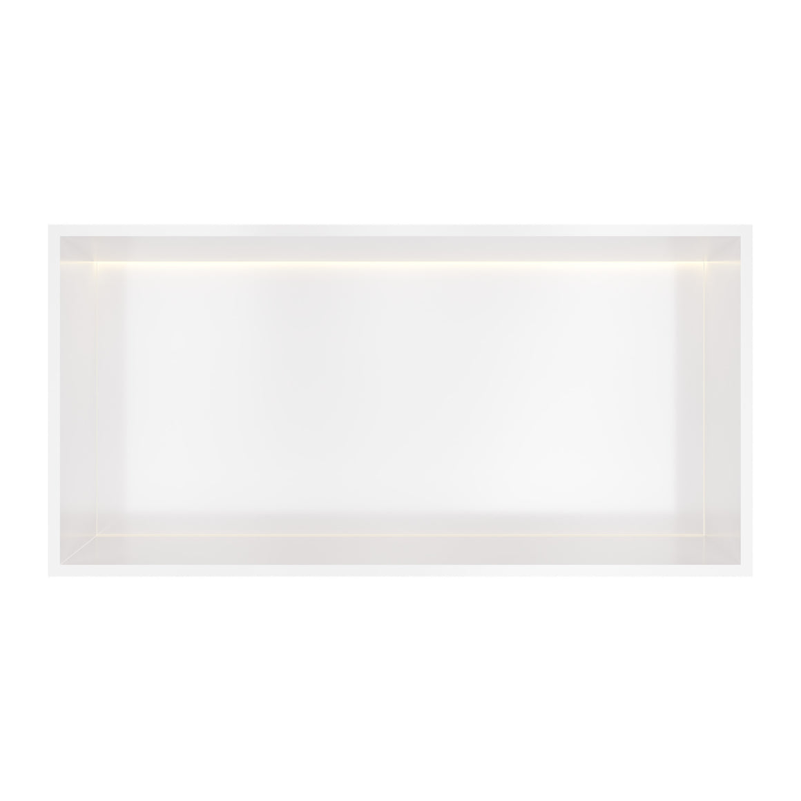 Hotbath &More inbouwnis 10 cm diep Mat wit 30x60x10 cm Met rand en LED productfoto