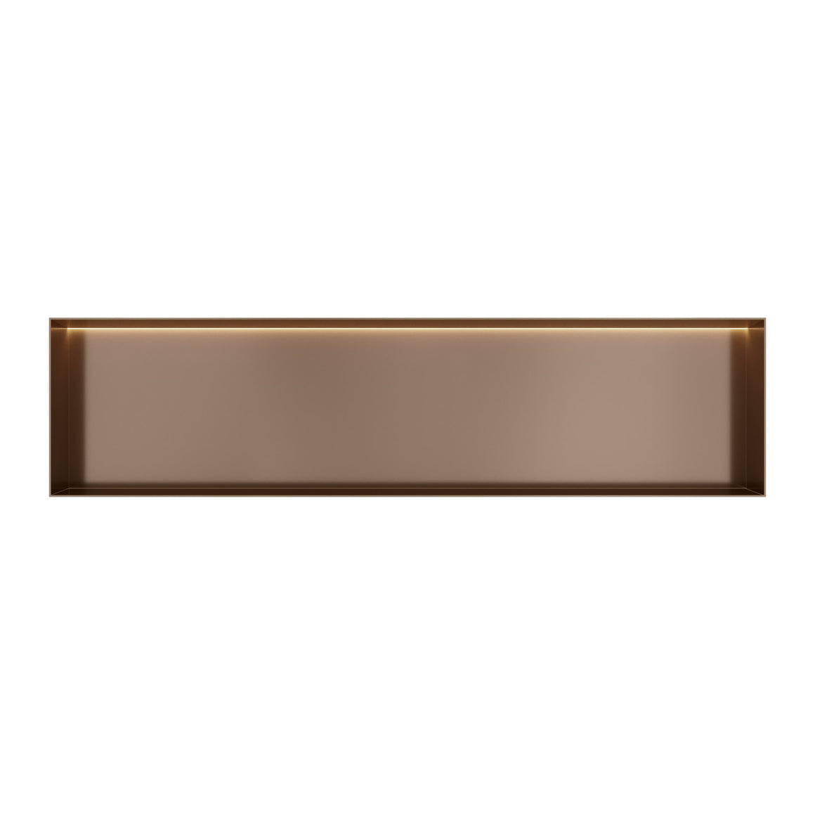 Hotbath &More inbouwnis 10 cm diep Tuscan bronze 30x120x10 cm Frameless met LED productfoto