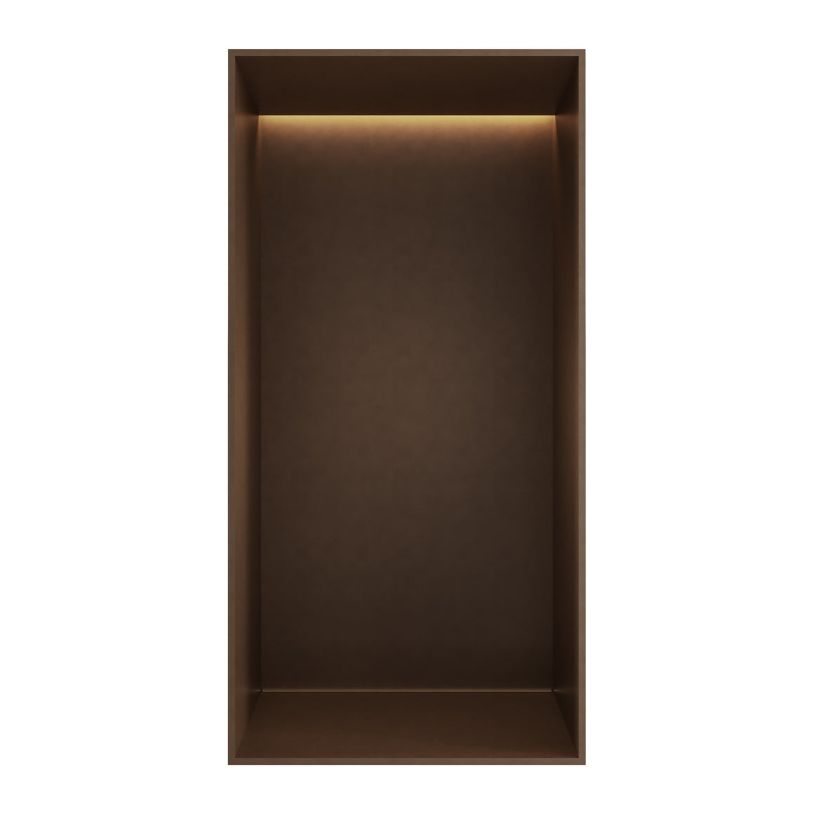 Hotbath &More inbouwnis 10 cm diep Tuscan bronze 30x15x10 cm Frameless met LED productfoto