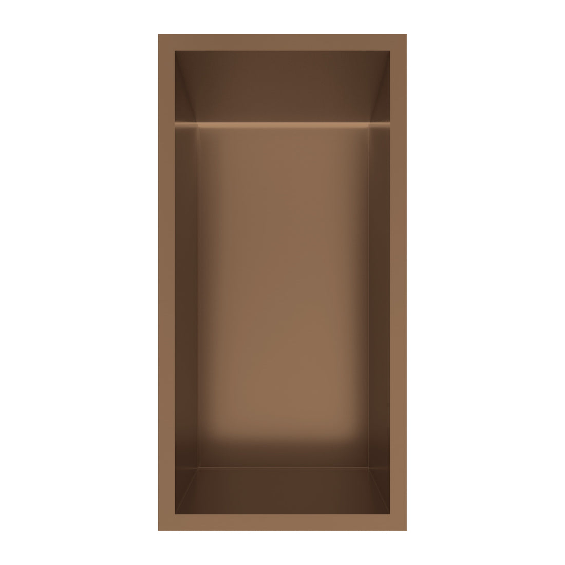 Hotbath &More inbouwnis 10 cm diep Tuscan bronze 30x15x10 cm Met rand en LED productfoto (kleurimpressie)