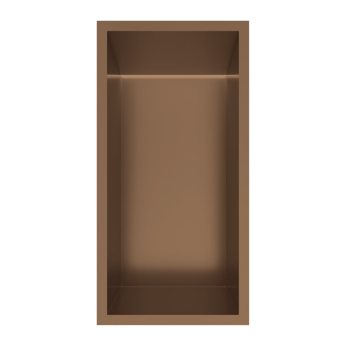 Hotbath &More inbouwnis 10 cm diep Tuscan bronze 30x15x10 cm Met rand en LED productfoto (kleurimpressie)