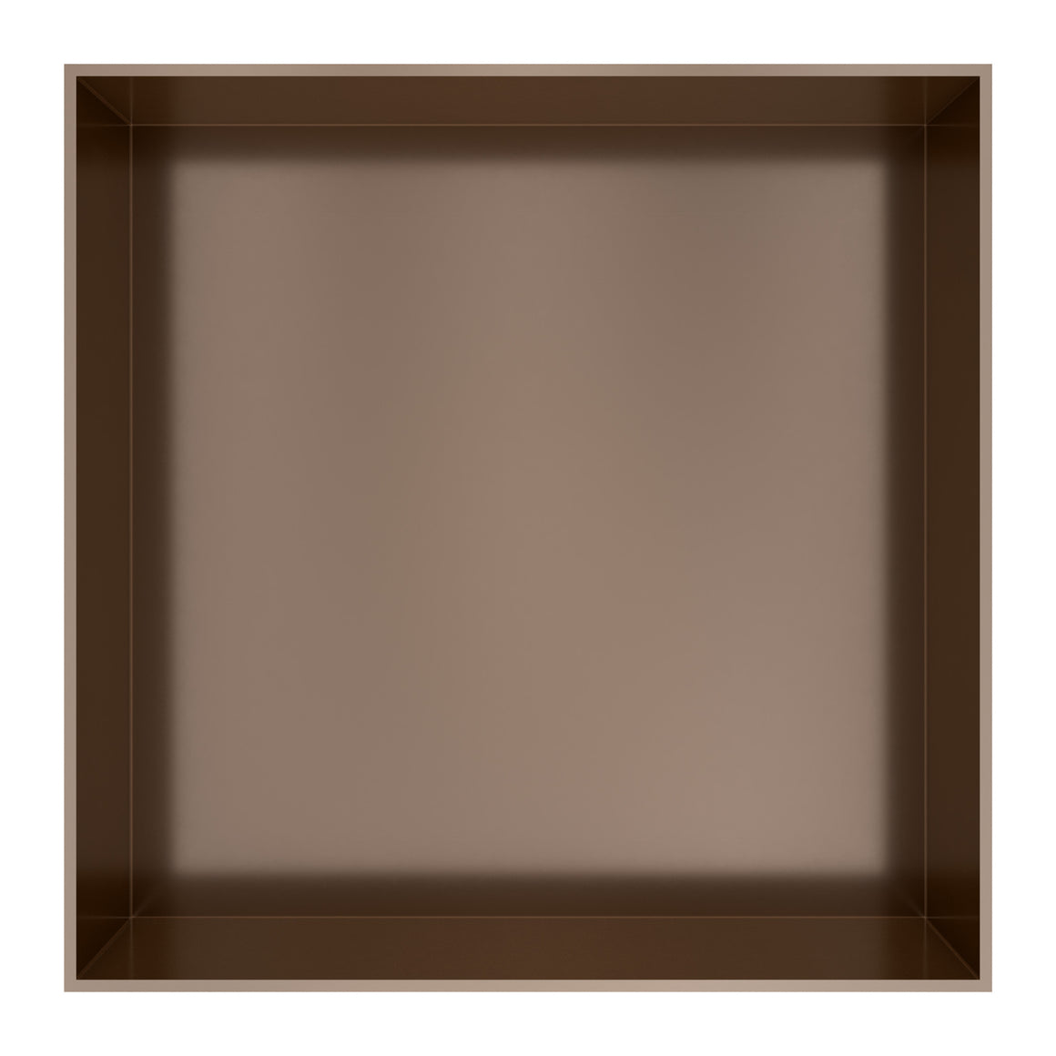 Hotbath &More inbouwnis 10 cm diep Tuscan bronze 30x30x10 cm Frameless productfoto