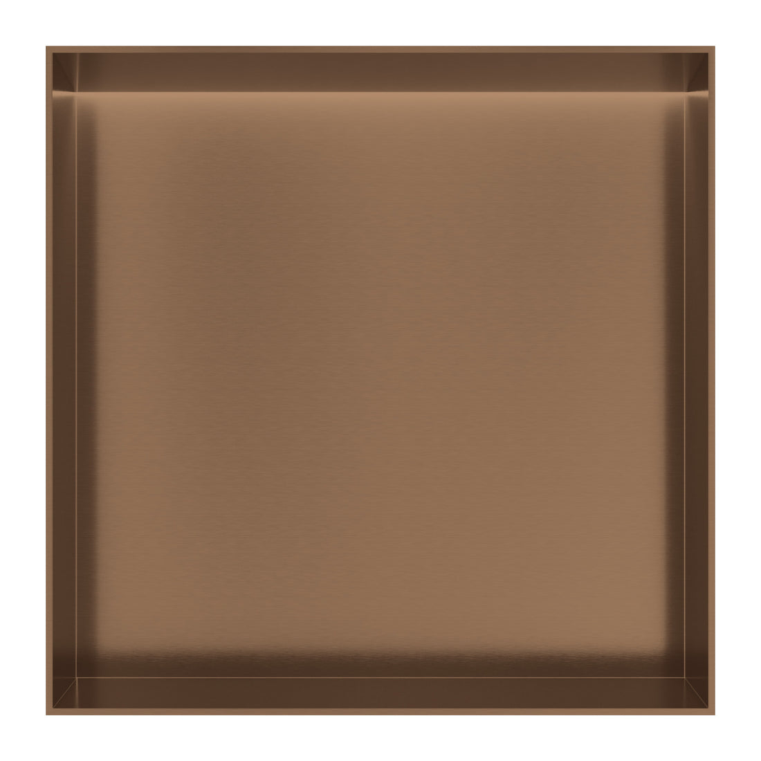 Hotbath &More inbouwnis 10 cm diep Tuscan bronze 30x30x10 cm Frameless met LED productfoto (kleurimpressie)