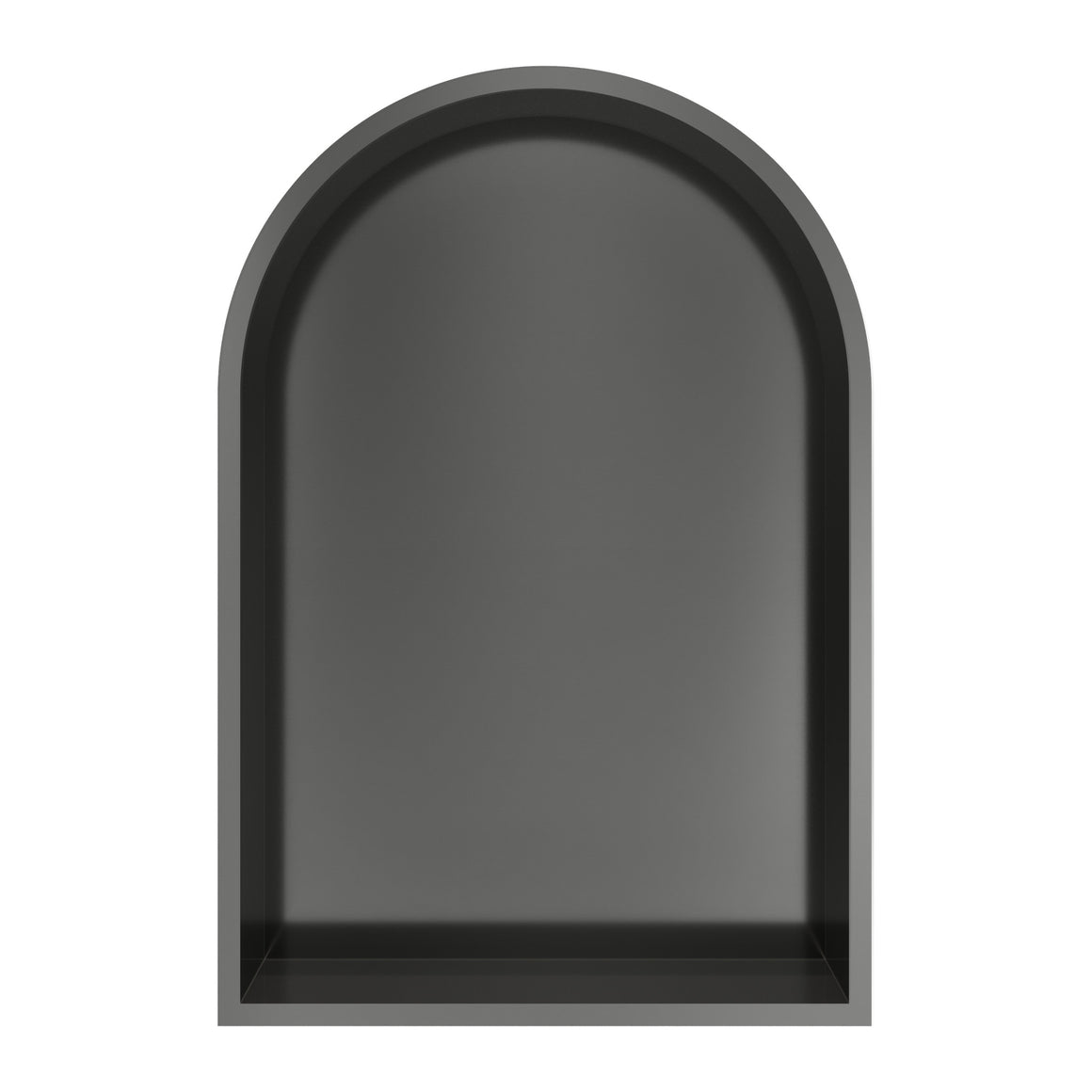 Hotbath &More inbouwnis toogmodel 30x45x10 cm Geborsteld gunmetal PVD Met rand productfoto
