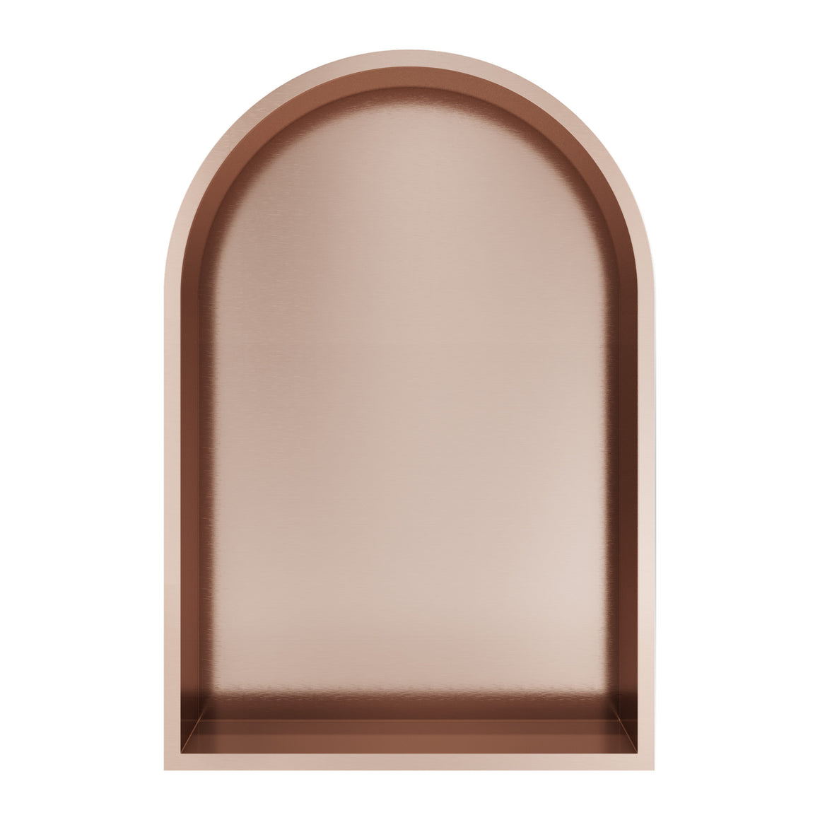 Hotbath &More inbouwnis toogmodel 30x45x10 cm Geborsteld koper PVD Met rand productfoto