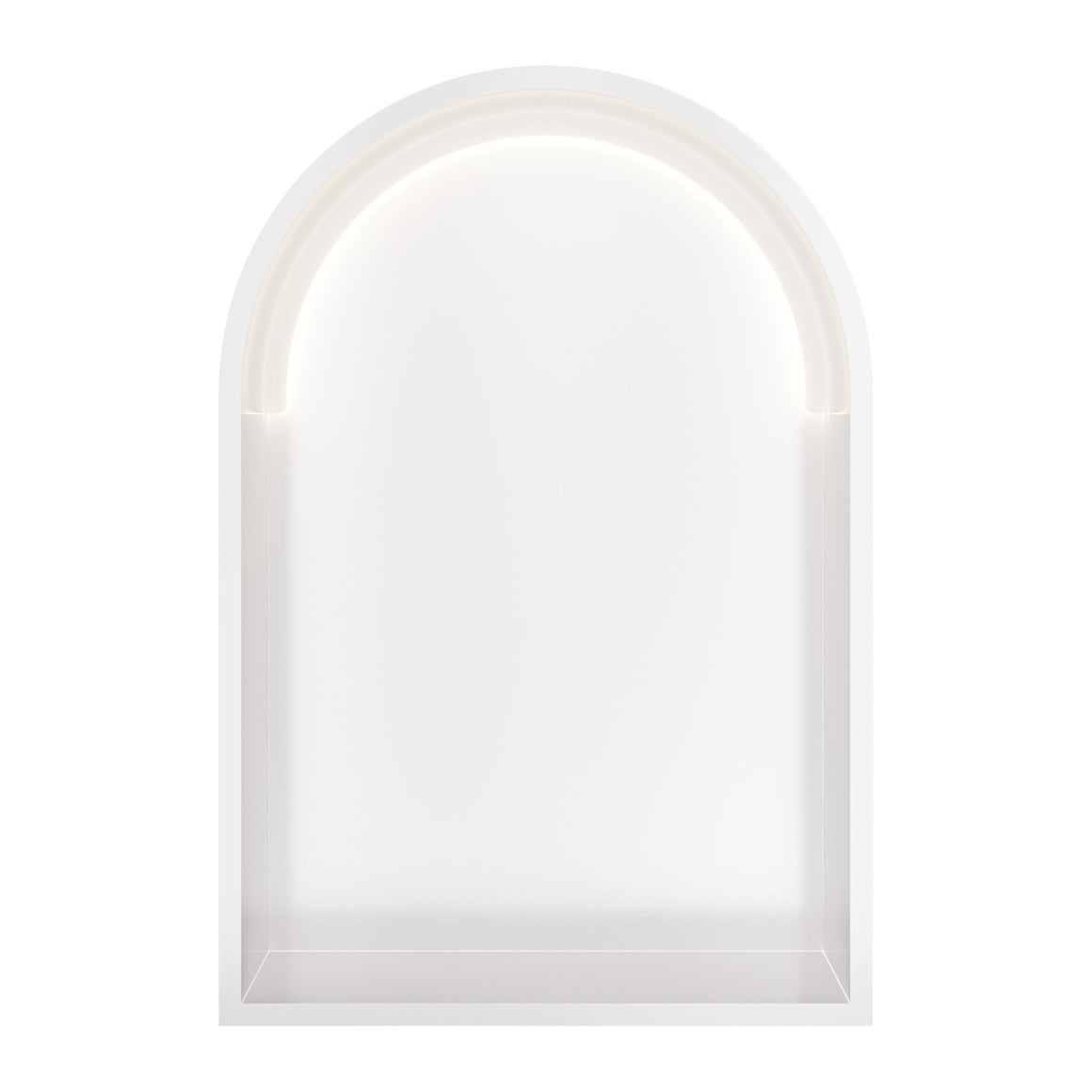 Hotbath &More inbouwnis toogmodel 30x45x10 cm Mat wit Met rand en LED productfoto