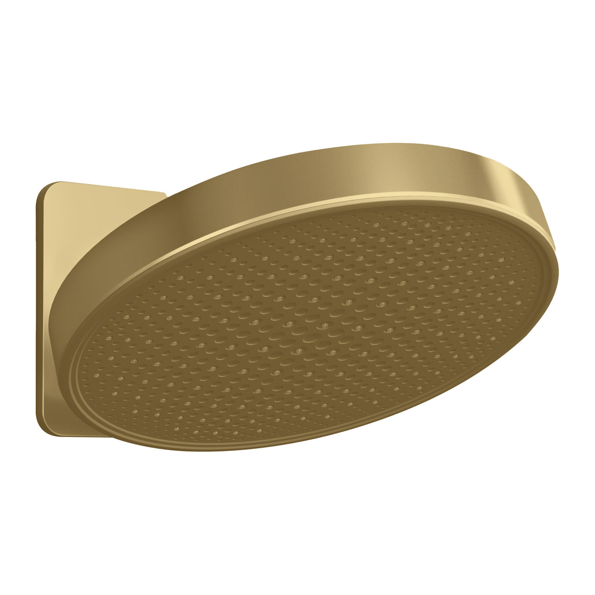 Hotbath &More M620 inbouw hoofddouche rond 30 cm met inbouwbox 2 functies Geborsteld messing PVD productfoto (kleurimpressie)