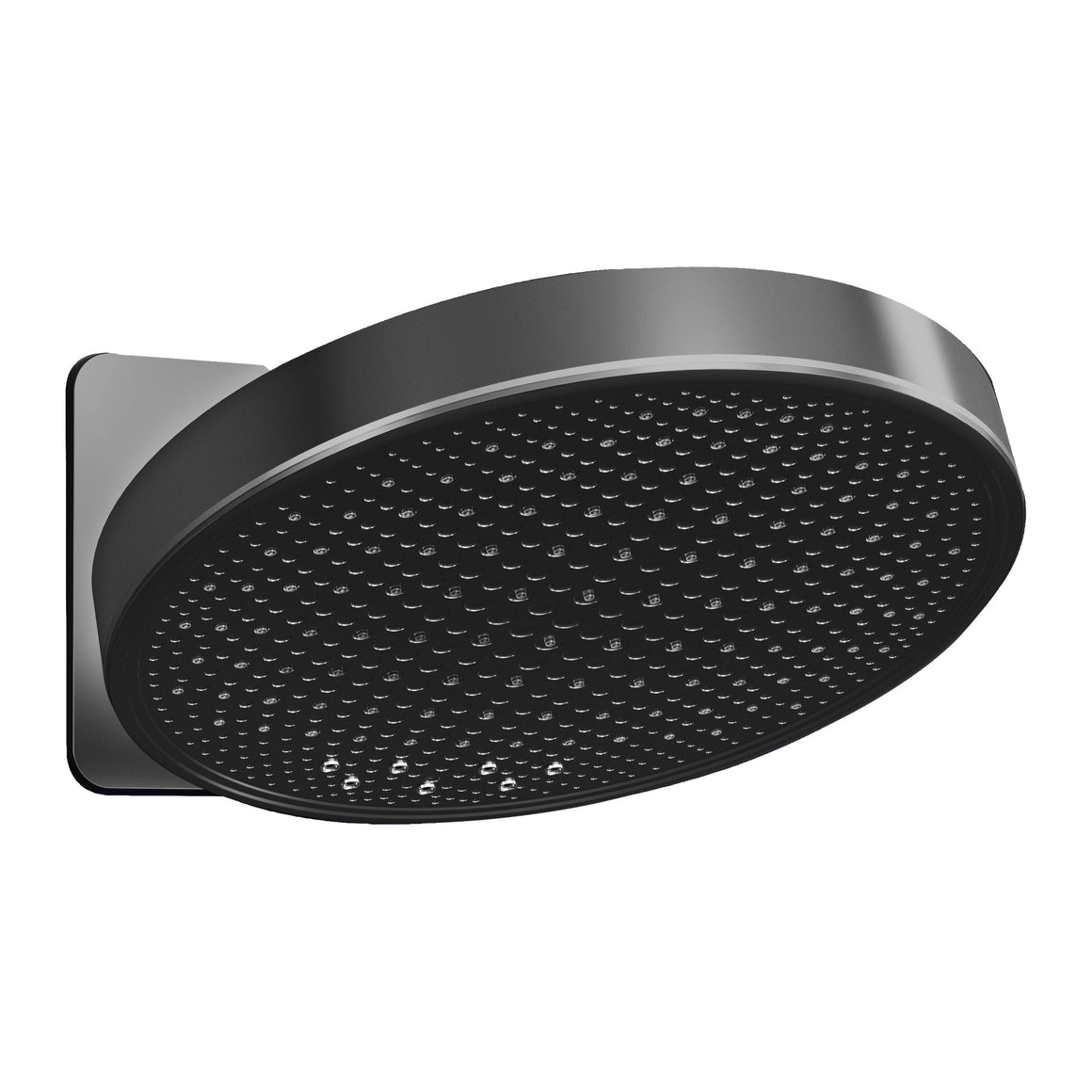 Hotbath &More M620 inbouw hoofddouche rond 30 cm met inbouwbox 2 functies Gepolijst zwart PVD productfoto