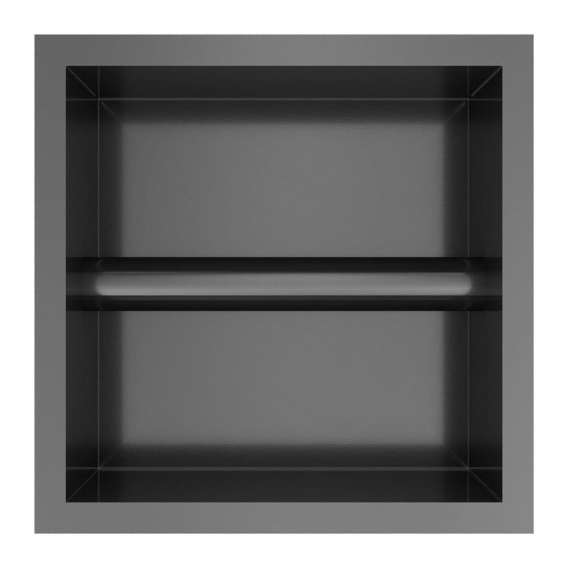 Hotbath &More PH016 inbouw toiletrolhouder Geborsteld zwart PVD productfoto