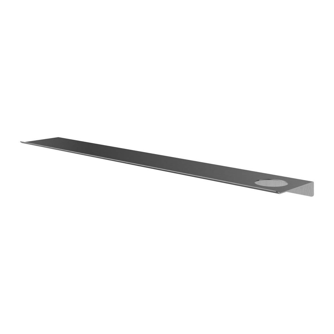 Hotbath &More planchet met bevestigingsrail Geborsteld gunmetal PVD 80 cm Met 1 uitsparing productfoto