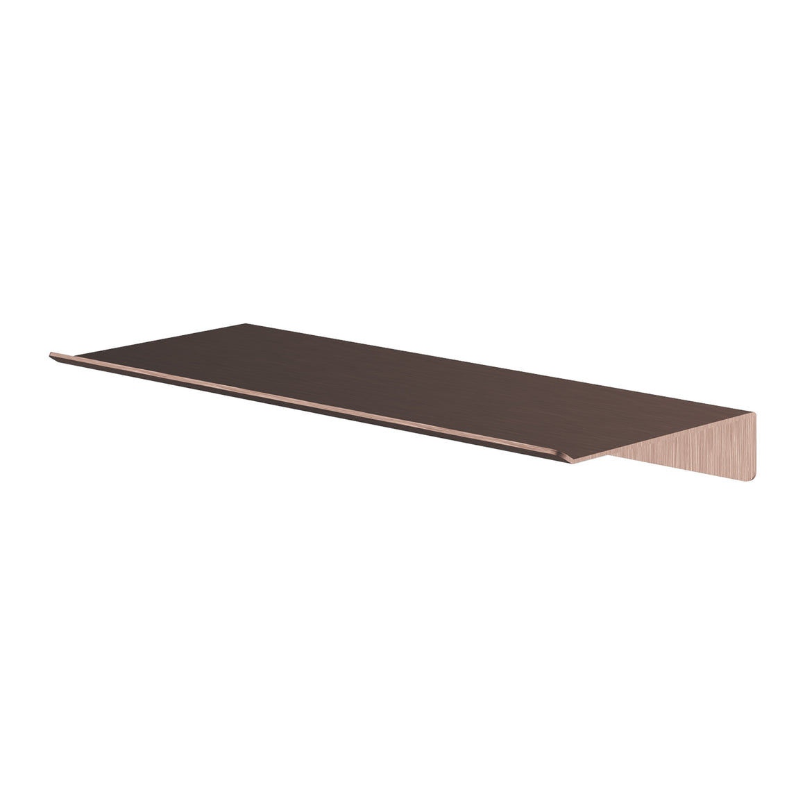 Hotbath &More planchet met bevestigingsrail Geborsteld koper PVD 30 cm Zonder uitsparing productfoto