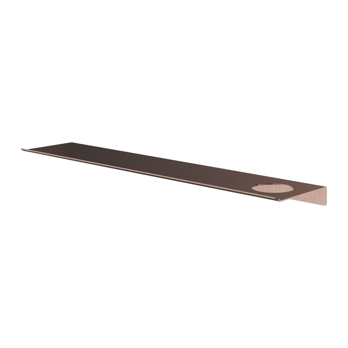 Hotbath &More planchet met bevestigingsrail Geborsteld koper PVD 60 cm Met 1 uitsparing productfoto