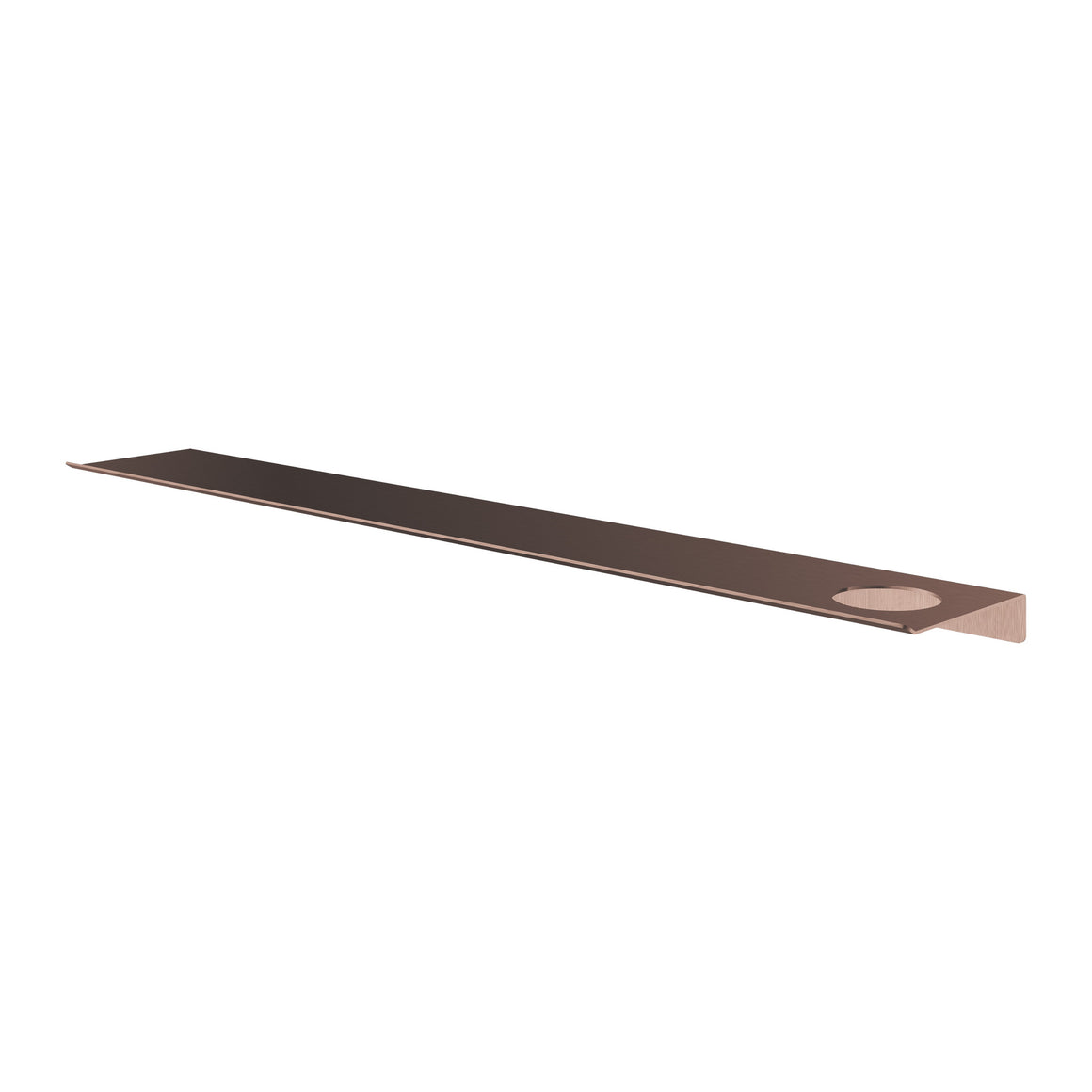 Hotbath &More planchet met bevestigingsrail Geborsteld koper PVD 80 cm Met 1 uitsparing productfoto