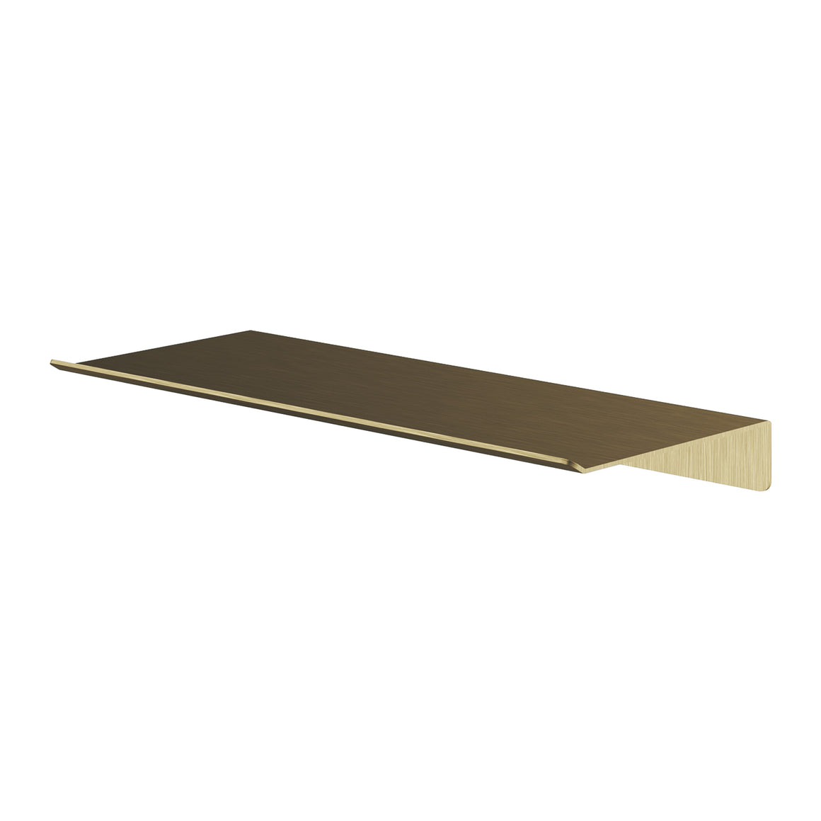 Hotbath &More planchet met bevestigingsrail Geborsteld messing PVD 30 cm Zonder uitsparing productfoto
