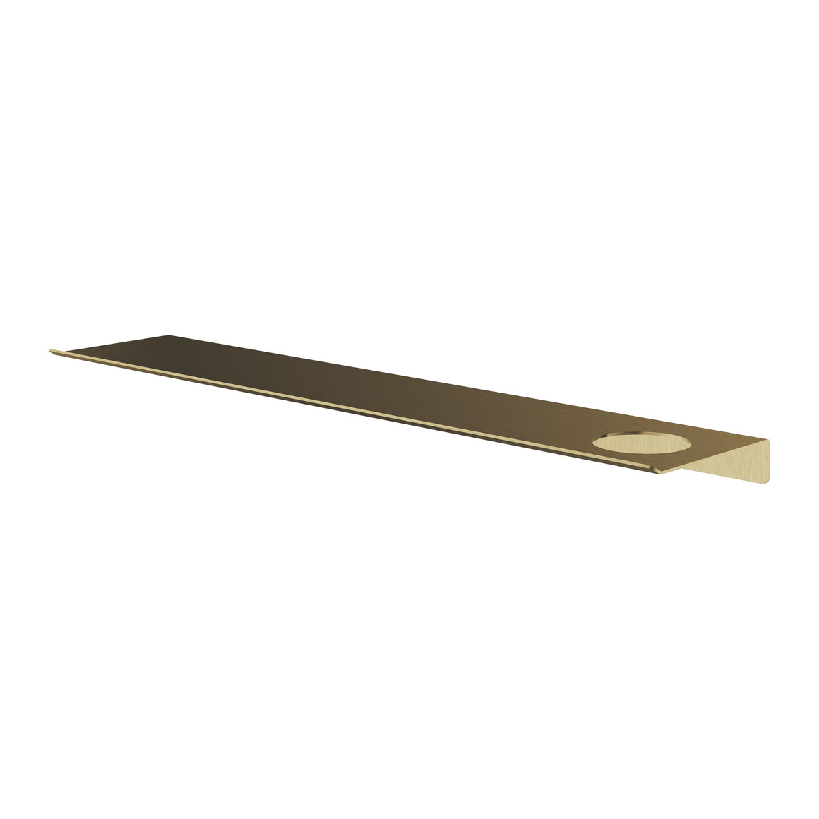 Hotbath &More planchet met bevestigingsrail Geborsteld messing PVD 60 cm Met 1 uitsparing productfoto
