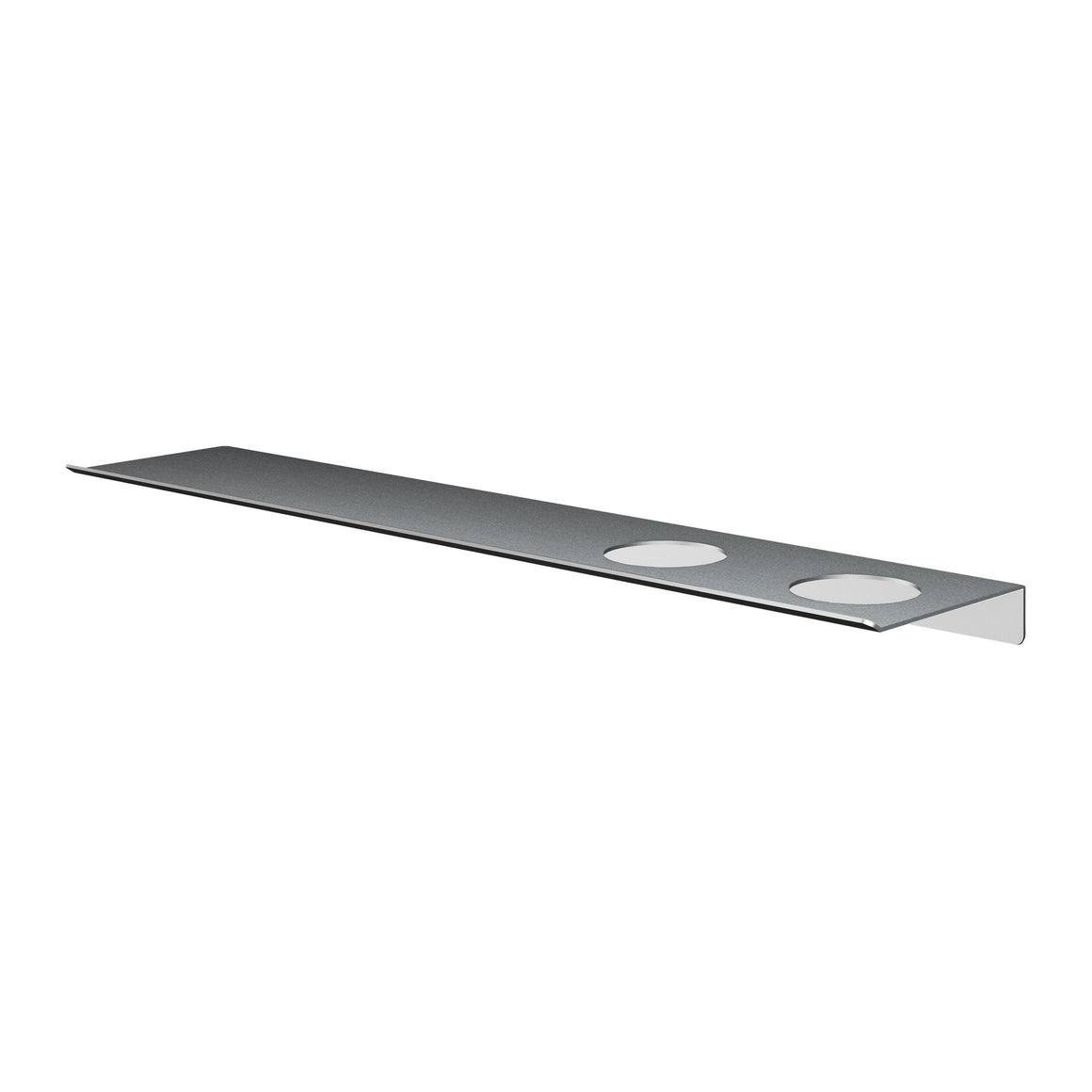 Hotbath &More planchet met bevestigingsrail Geborsteld RVS 60 cm Met 2 uitsparingen productfoto