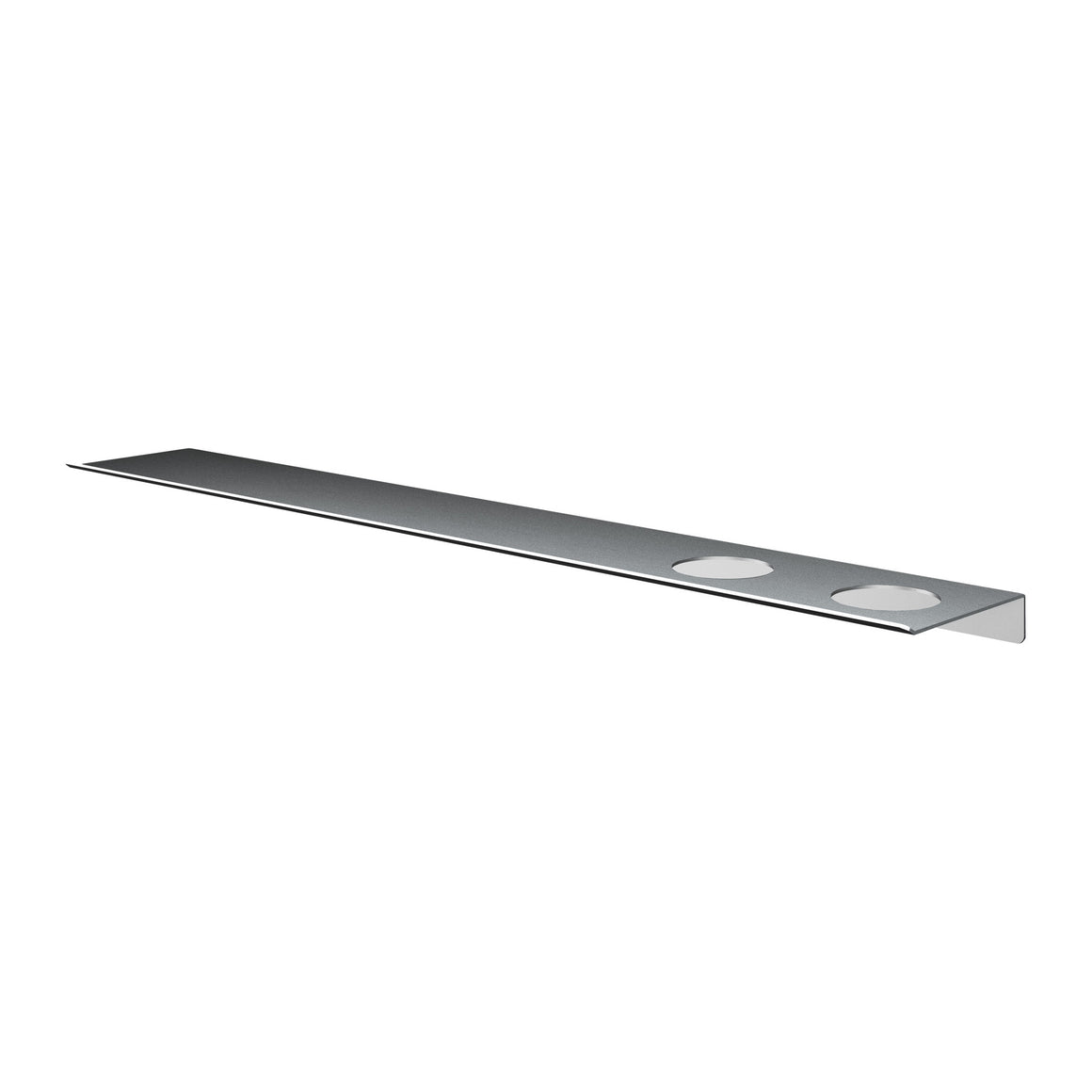 Hotbath &More planchet met bevestigingsrail Geborsteld RVS 80 cm Met 2 uitsparingen productfoto
