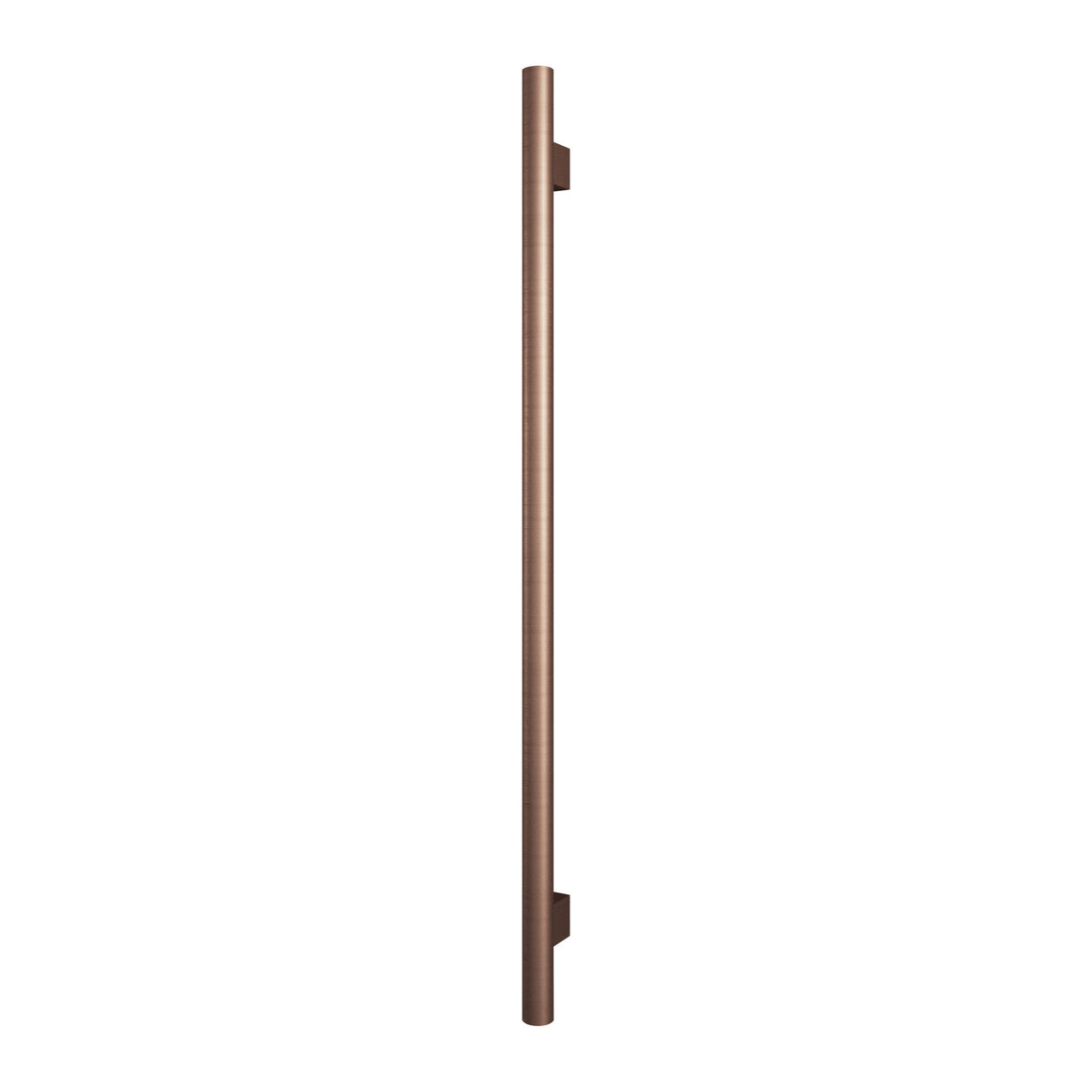 Hotbath &More RARVM135 elektrische handdoekwarmer Round verticaal 135 cm met geïntegreerde schakelaar Geborsteld koper PVD productfoto