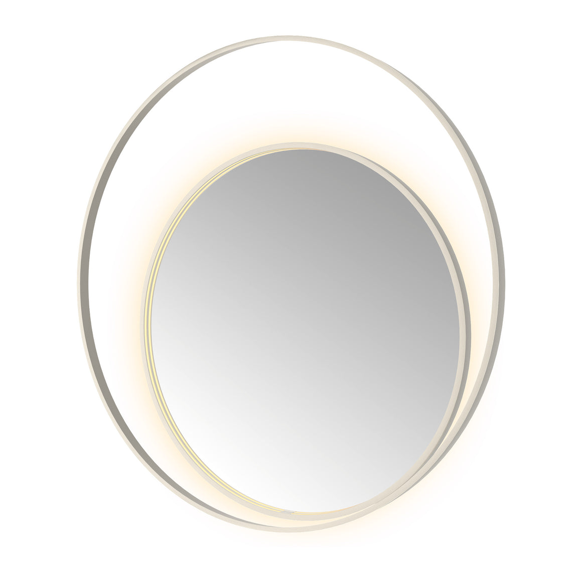 Hotbath &More Round 2 spiegel met LED-verlichting en spiegelverwarming Geborsteld RVS 120x120 cm productfoto