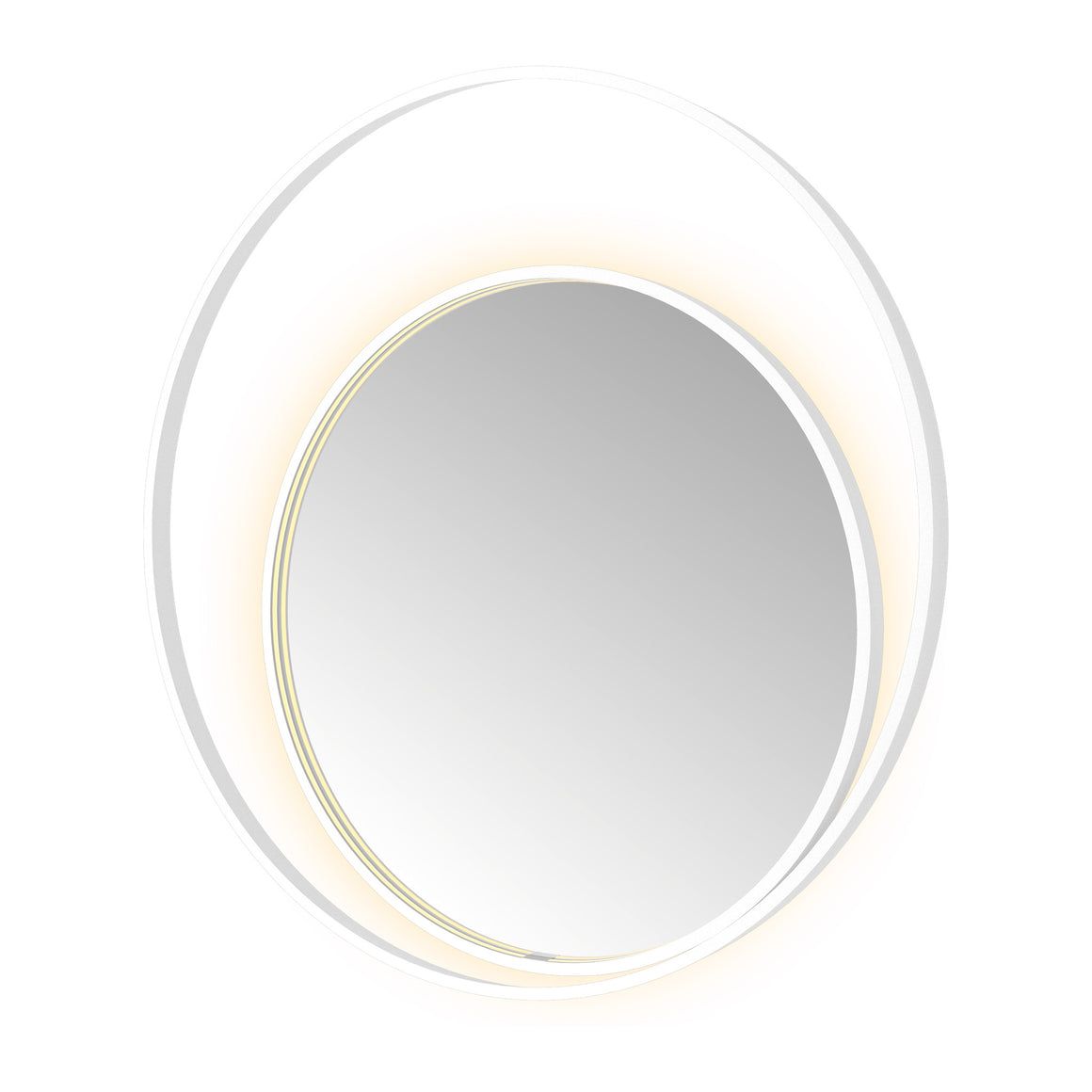 Hotbath &More Round 2 spiegel met LED-verlichting en spiegelverwarming Mat wit 100x100 cm productfoto