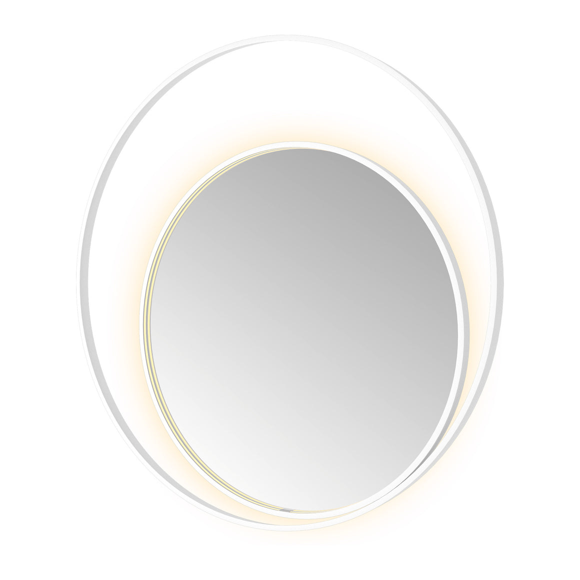 Hotbath &More Round 2 spiegel met LED-verlichting en spiegelverwarming Mat wit 120x120 cm productfoto