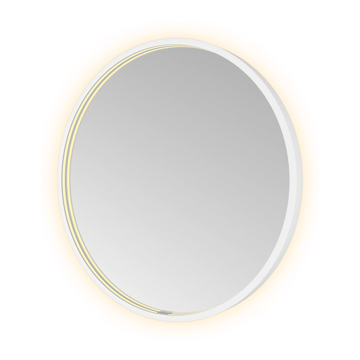 Hotbath &More Round spiegel met LED-verlichting en spiegelverwarming Mat wit Ø 60 cm productfoto