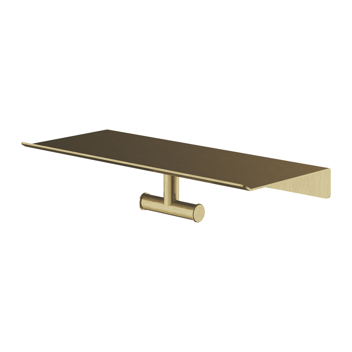 Hotbath &More SHA03 dubbele handdoekhaak voor planchet Geborsteld messing PVD productfoto