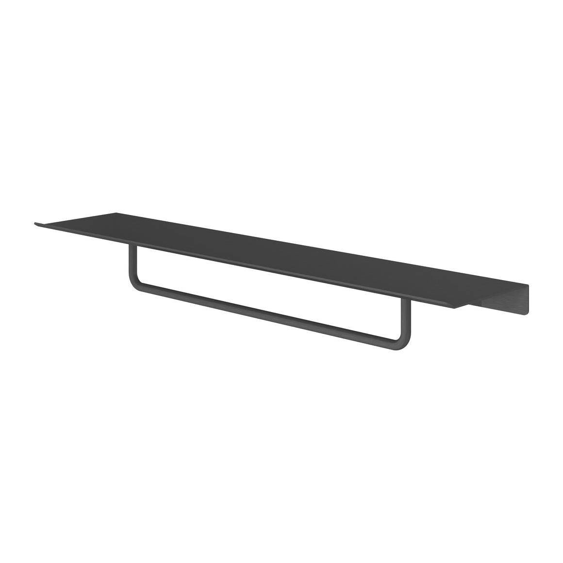 Hotbath &More SHA04 handdoekrek 40 cm voor planchet Geborsteld zwart PVD productfoto