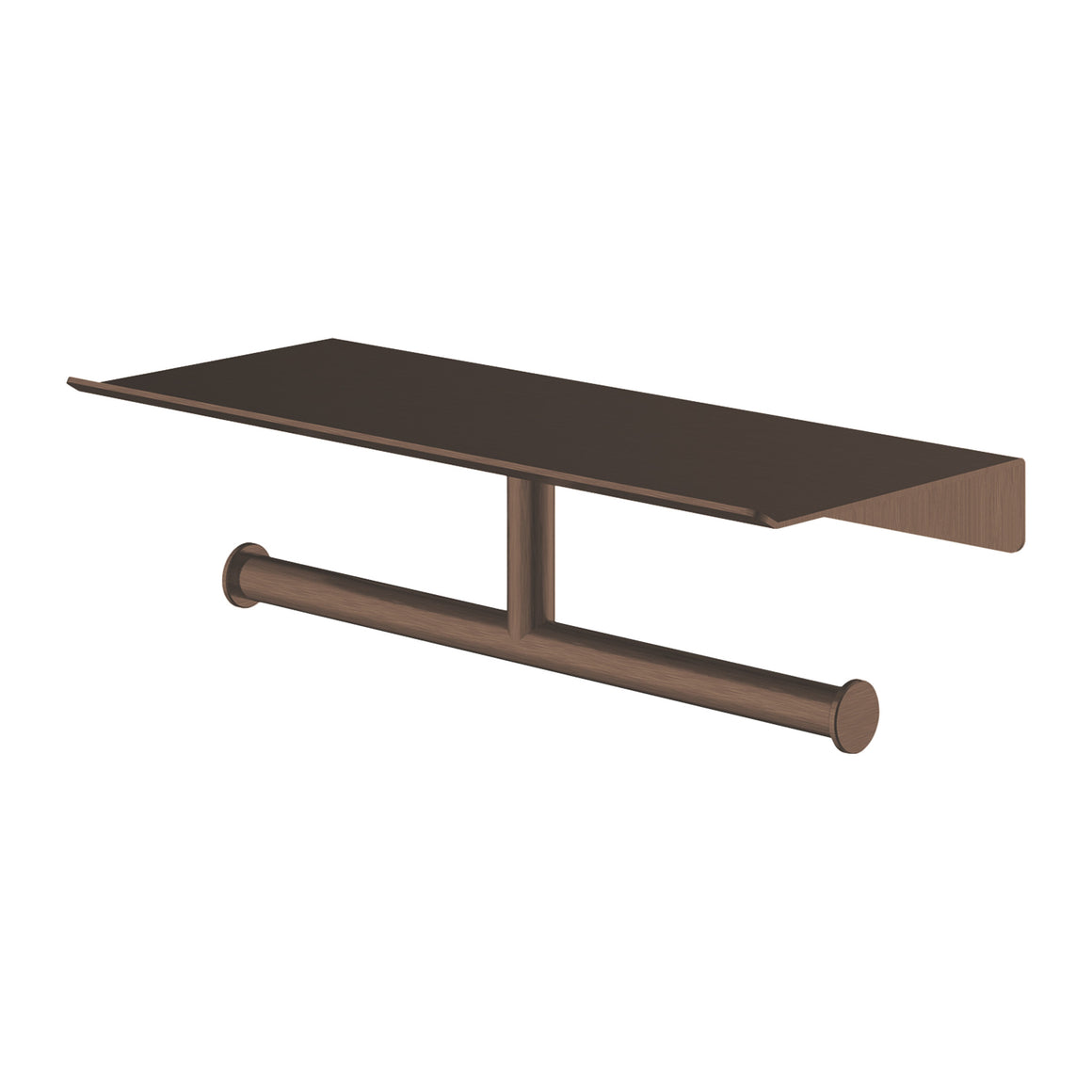 Hotbath &More SHA05 dubbele toiletrolhouder voor planchet Tuscan bronze productfoto