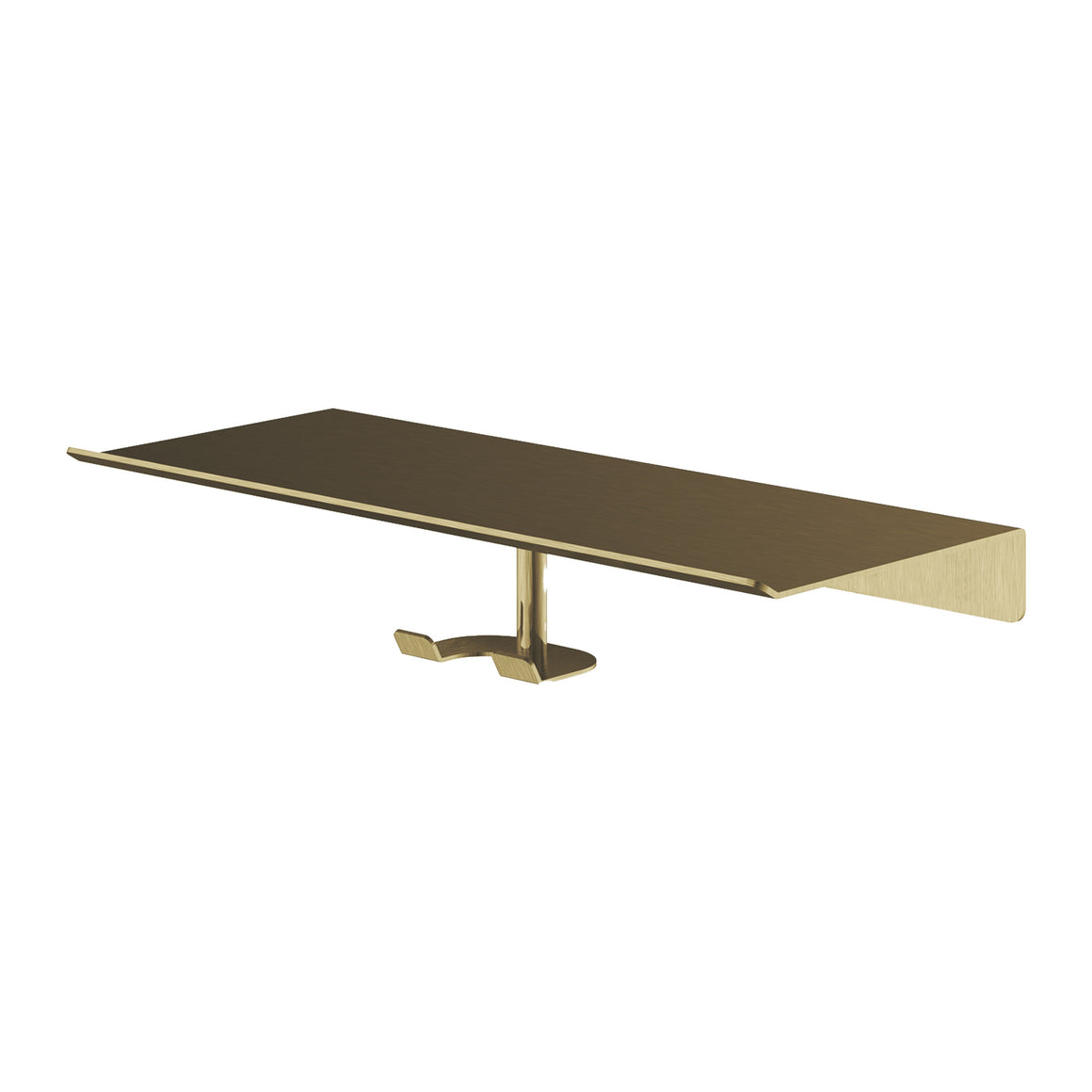 Hotbath &More SHA06 haak voor wisser voor planchet Geborsteld messing PVD productfoto
