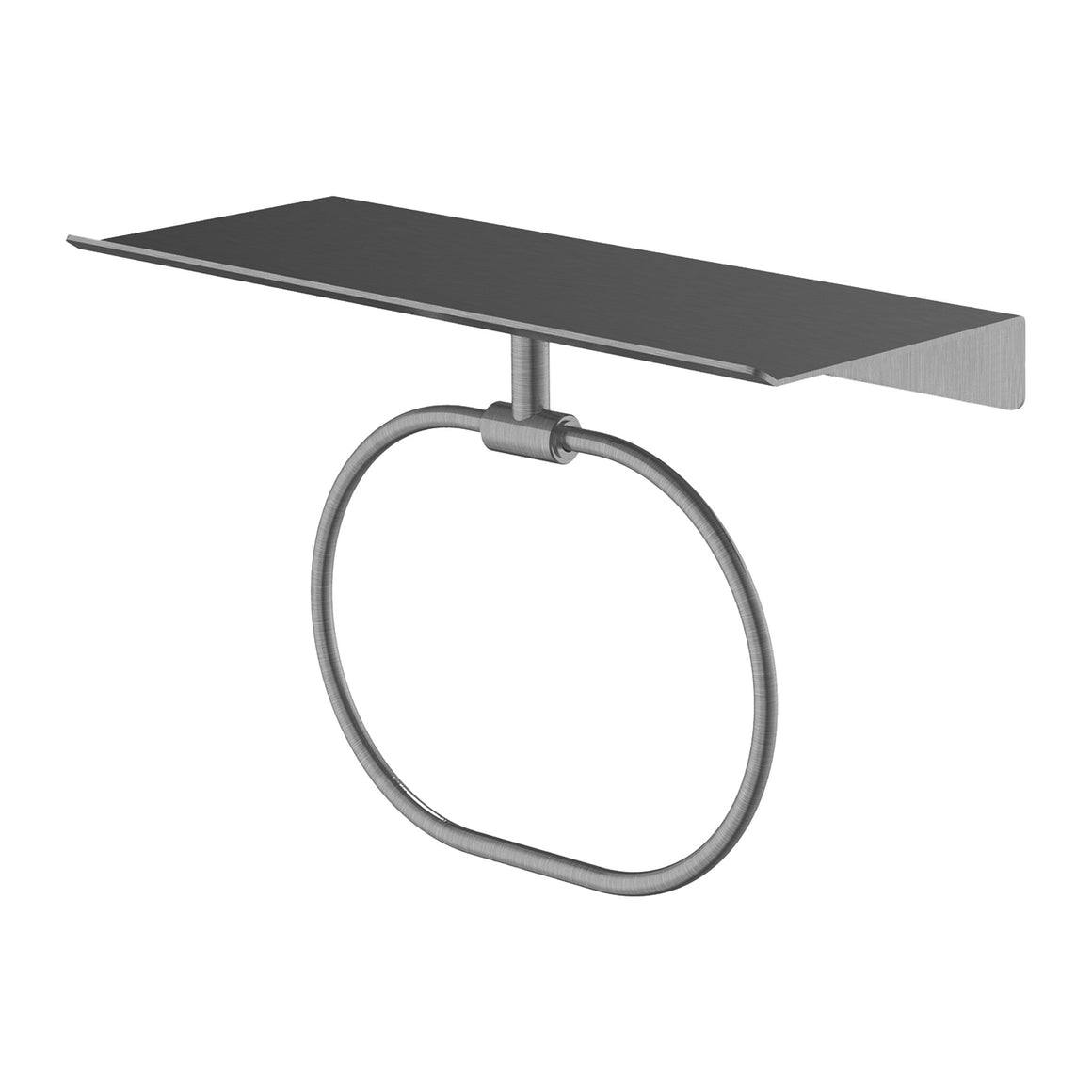 Hotbath &More SHA08 handdoekring voor planchet Geborsteld gunmetal PVD productfoto