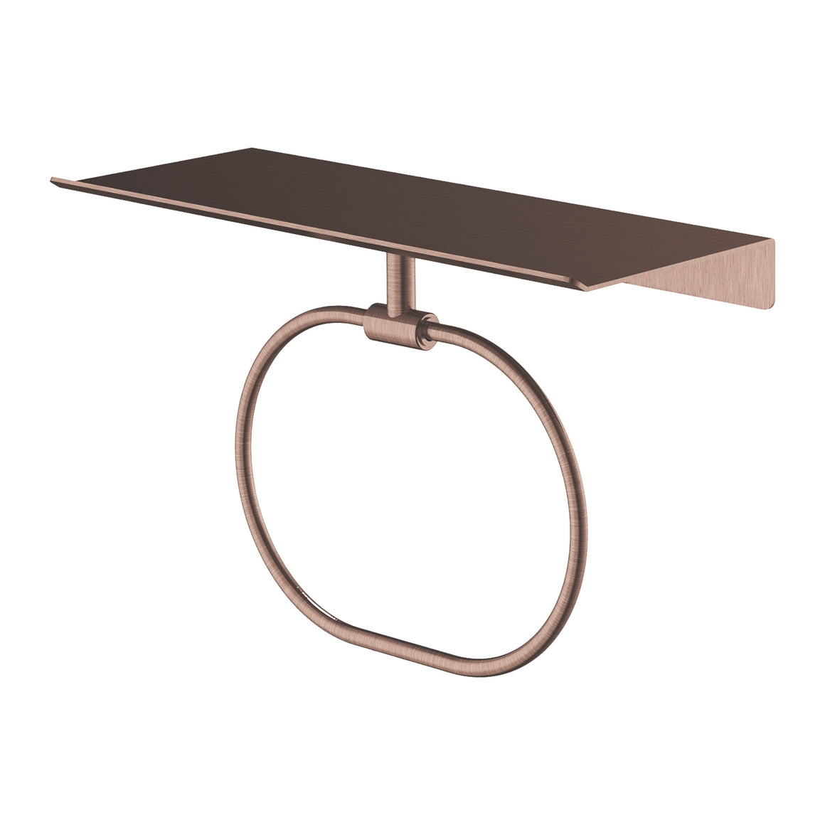 Hotbath &More SHA08 handdoekring voor planchet Geborsteld koper PVD productfoto