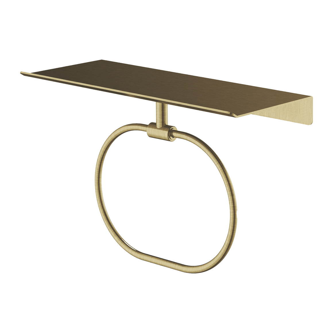 Hotbath &More SHA08 handdoekring voor planchet Geborsteld messing PVD productfoto