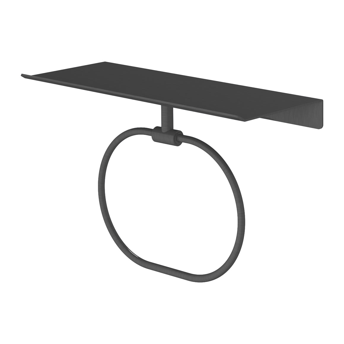 Hotbath &More SHA08 handdoekring voor planchet Geborsteld zwart PVD productfoto