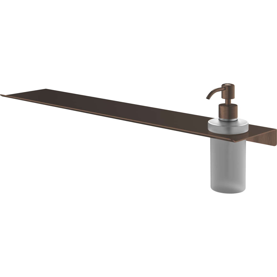 Hotbath &More SHA09 zeepdispenser glas voor planchet Tuscan bronze productfoto