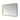 Hotbath &More Soft Square spiegel met LED-verlichting en spiegelverwarming Geborsteld zwart PVD 120x80 cm productfoto