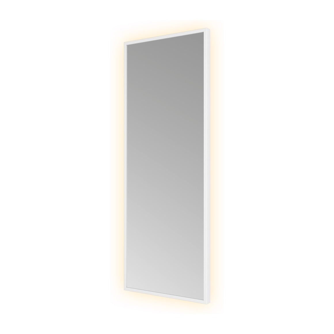 Hotbath &More Square spiegel met LED-verlichting en spiegelverwarming Mat wit 30x80 cm productfoto