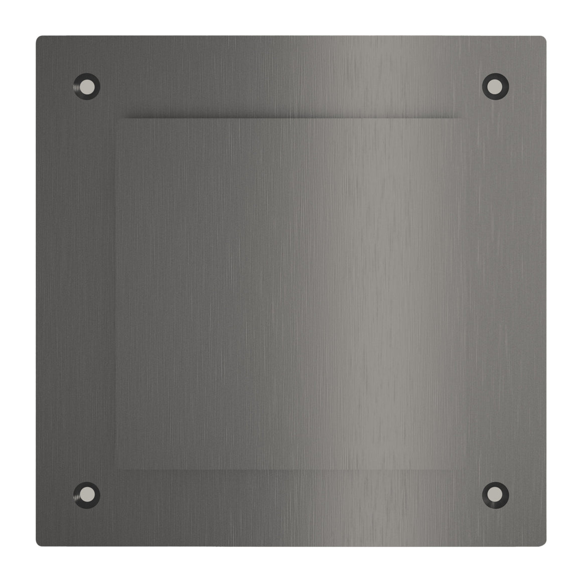 Hotbath &More ventilatierooster Geborsteld gunmetal PVD Vierkant Met schroeven productfoto (kleurimpressie)