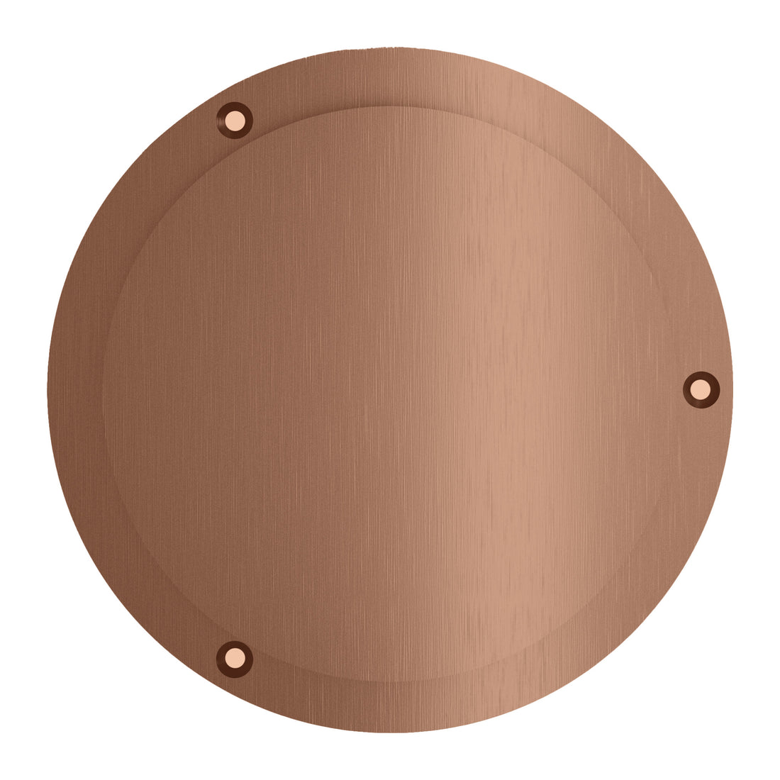 Hotbath &More ventilatierooster Geborsteld koper PVD Rond Met schroeven productfoto (kleurimpressie)
