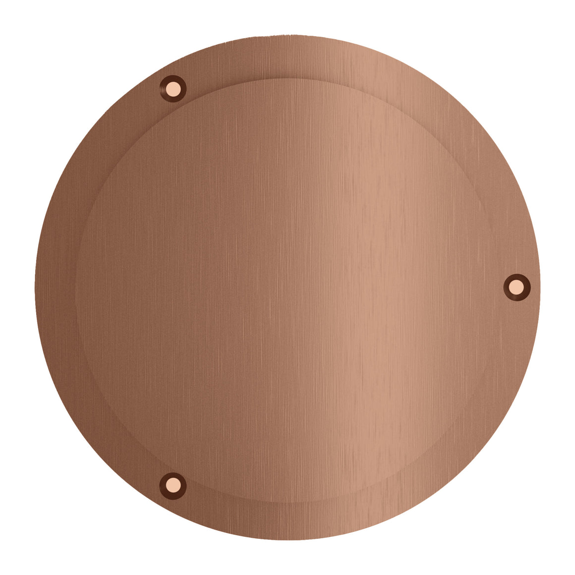 Hotbath &More ventilatierooster Geborsteld koper PVD Rond Met schroeven productfoto (kleurimpressie)