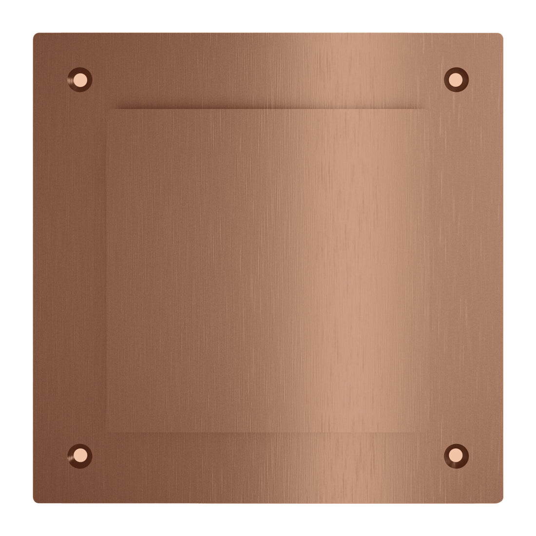 Hotbath &More ventilatierooster Geborsteld koper PVD Vierkant Met schroeven productfoto (kleurimpressie)