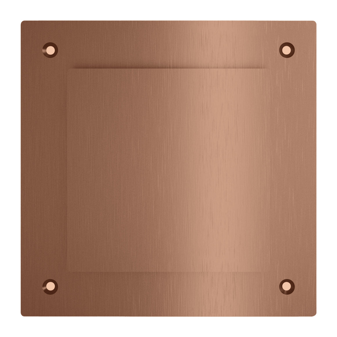 Hotbath &More ventilatierooster Geborsteld koper PVD Vierkant Met schroeven productfoto (kleurimpressie)