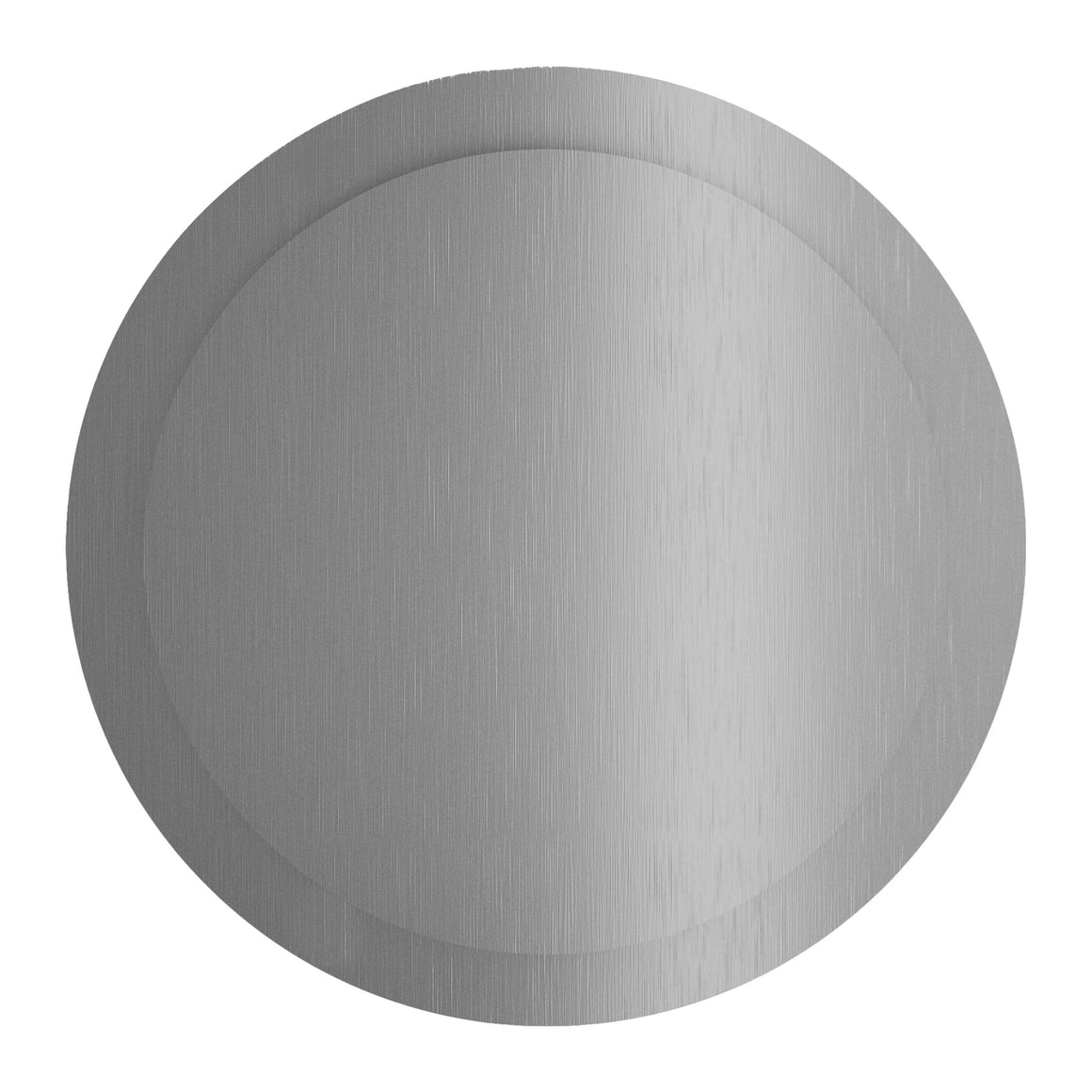 Hotbath &More ventilatierooster Geborsteld RVS Rond Met klemmen productfoto (kleurimpressie)