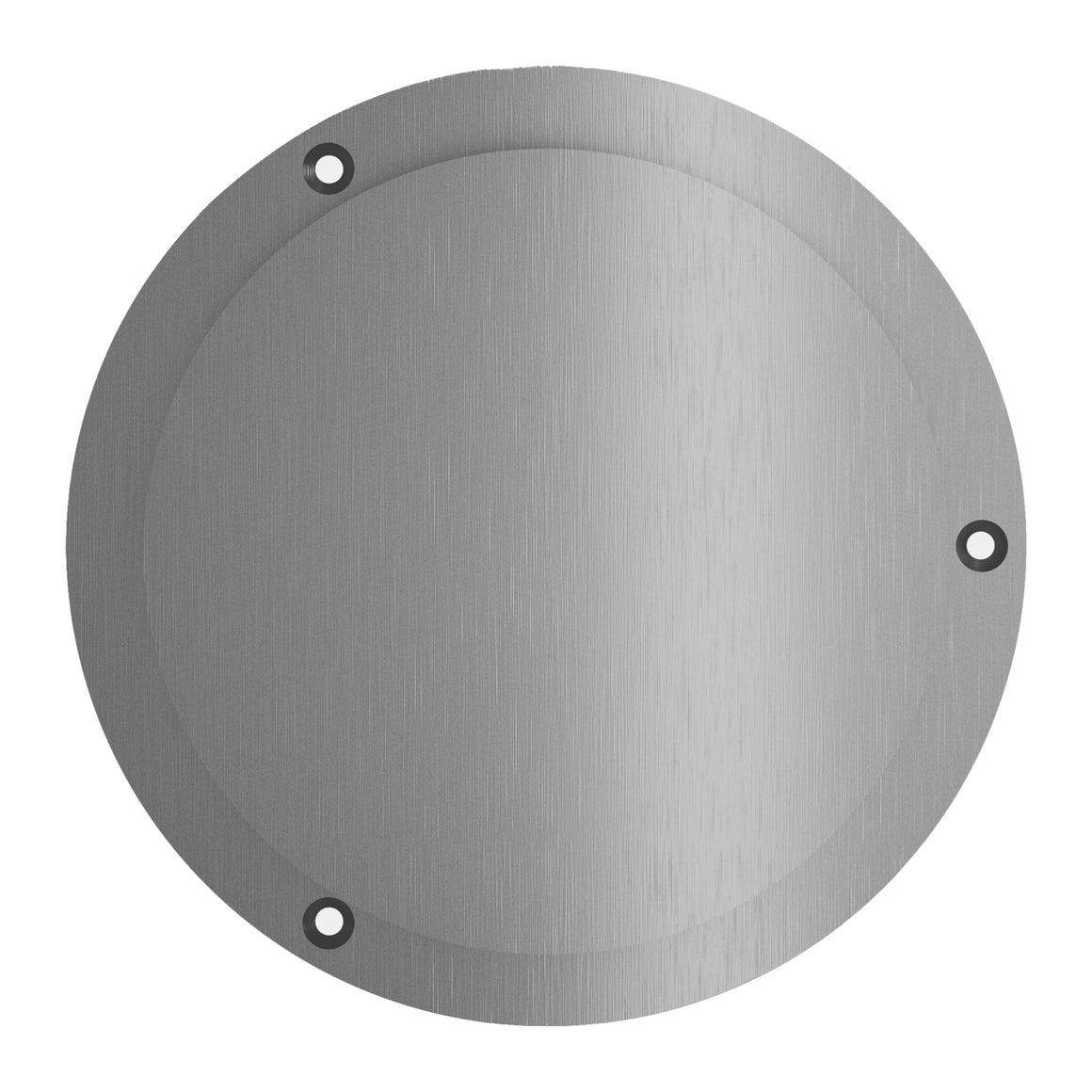Hotbath &More ventilatierooster Geborsteld RVS Rond Met schroeven productfoto (kleurimpressie)