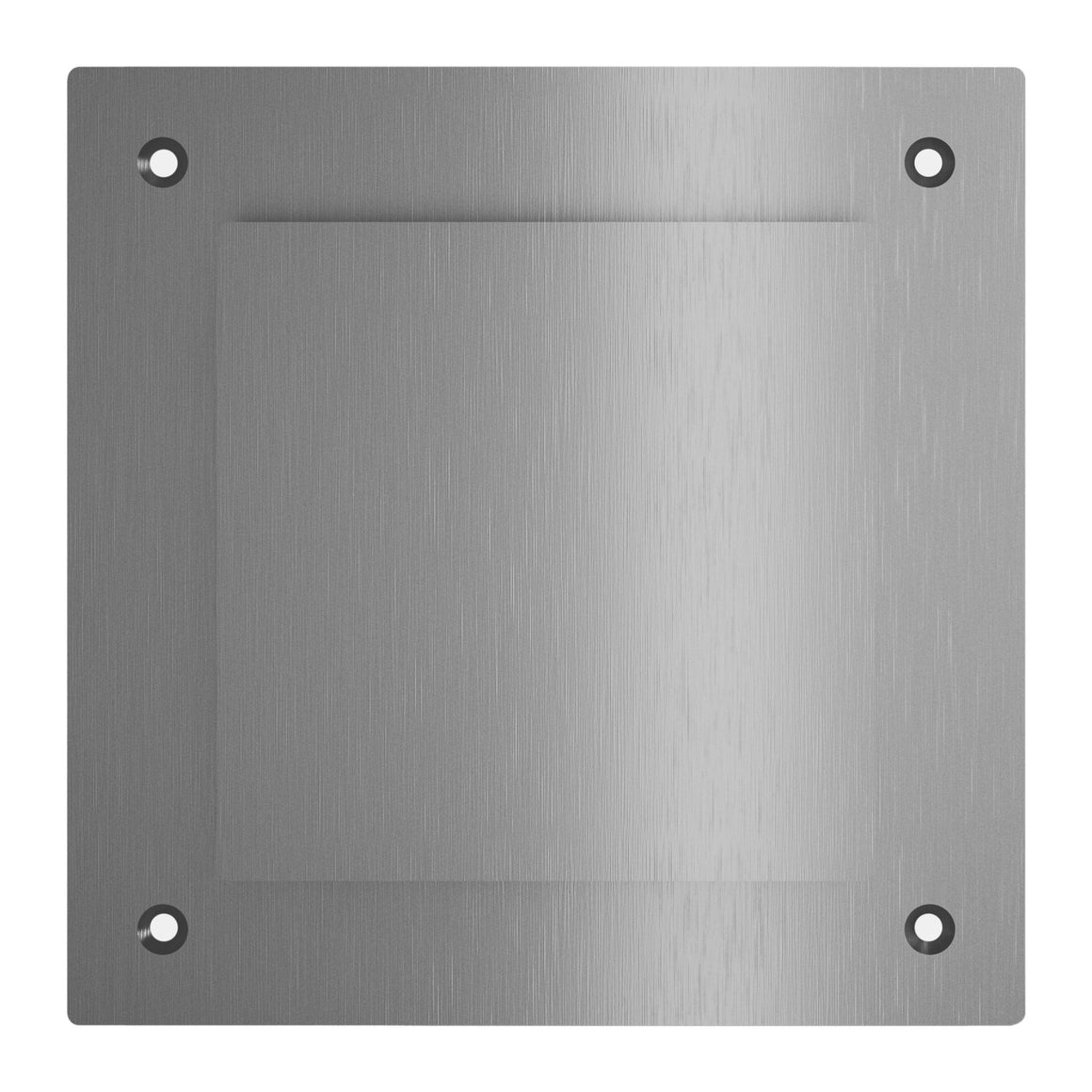 Hotbath &More ventilatierooster Geborsteld RVS Vierkant Met schroeven productfoto (kleurimpressie)